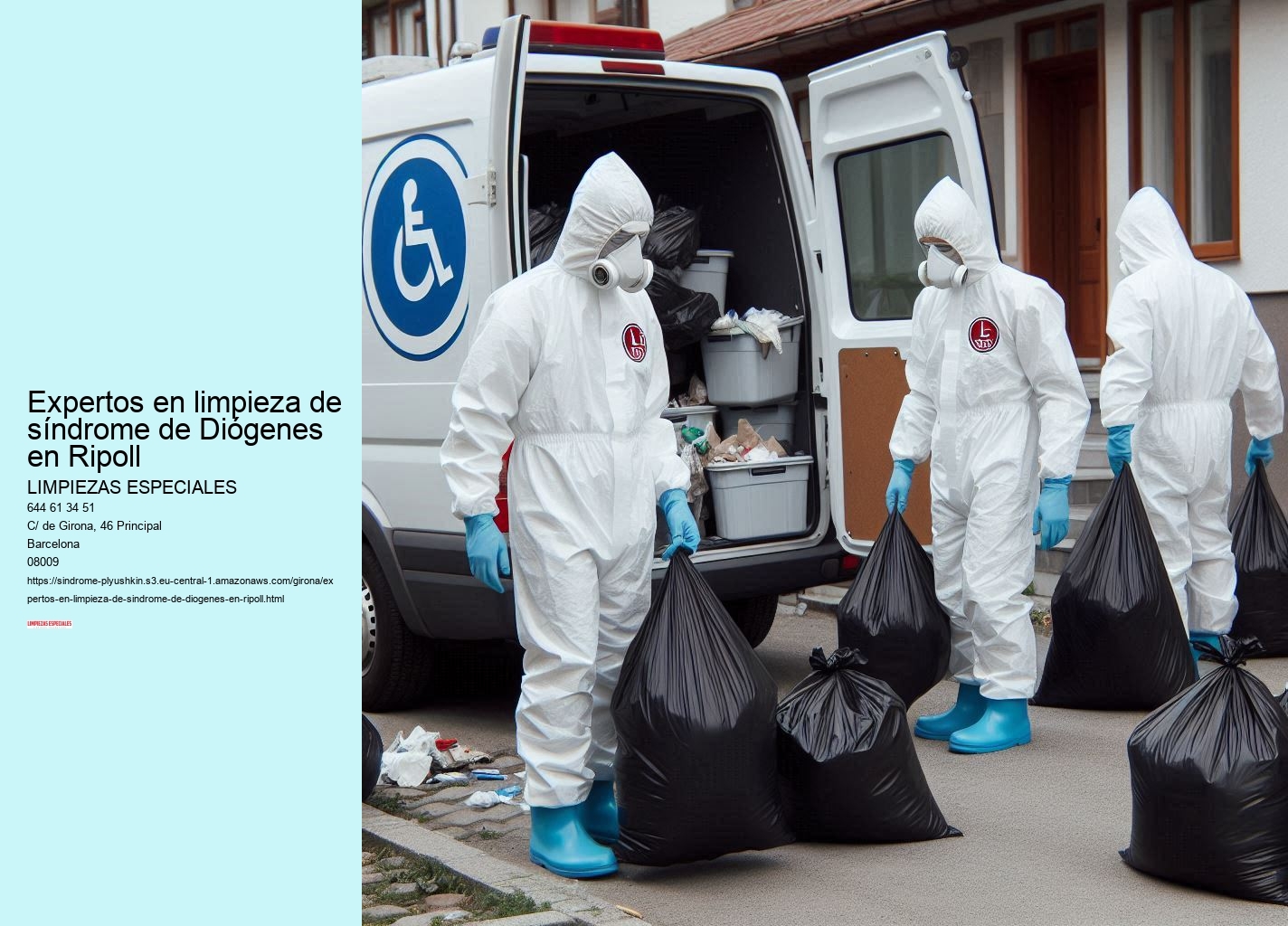 Expertos en limpieza de síndrome de Diógenes en Ripoll