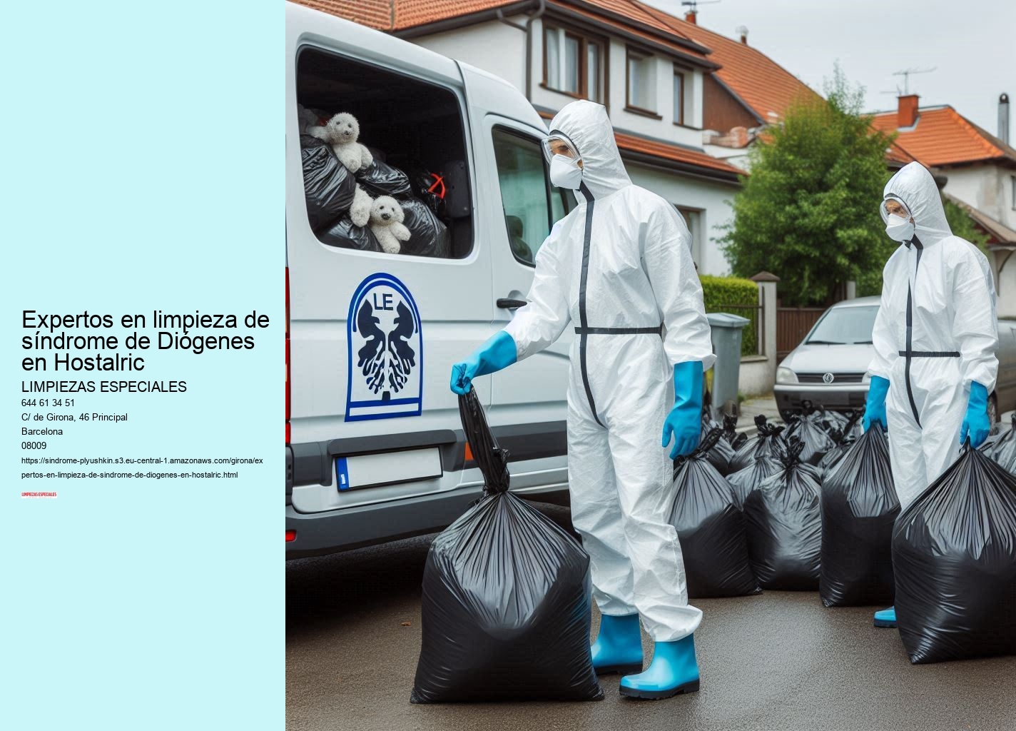 Expertos en limpieza de síndrome de Diógenes en Hostalric
