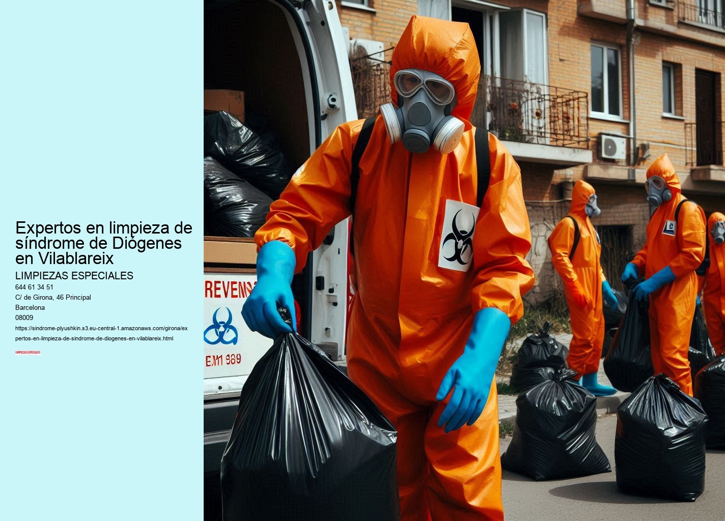 Expertos en limpieza de síndrome de Diógenes en Vilablareix